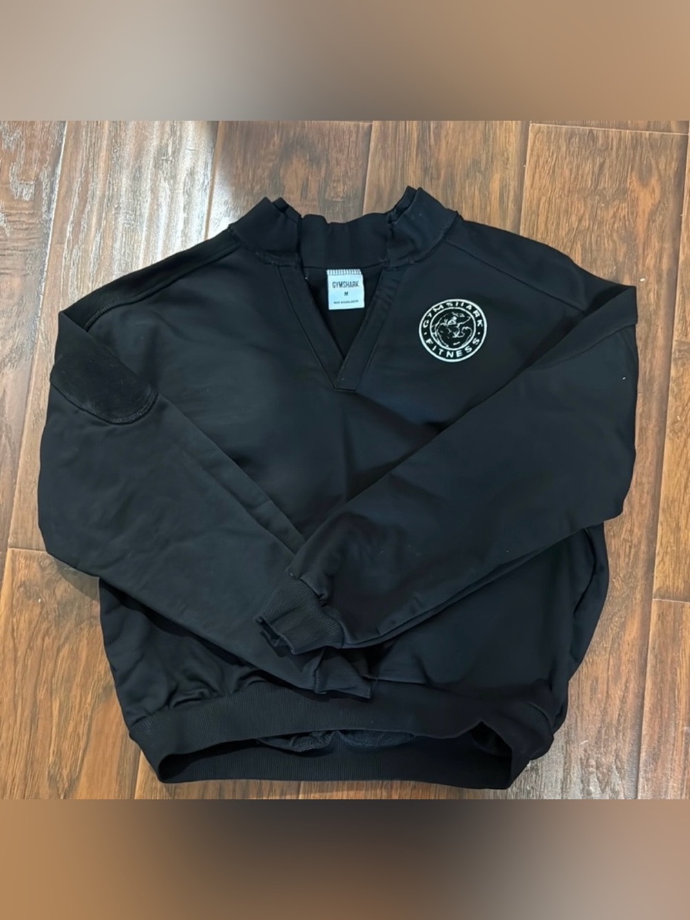 Gymshark Black Vneck Crewneck